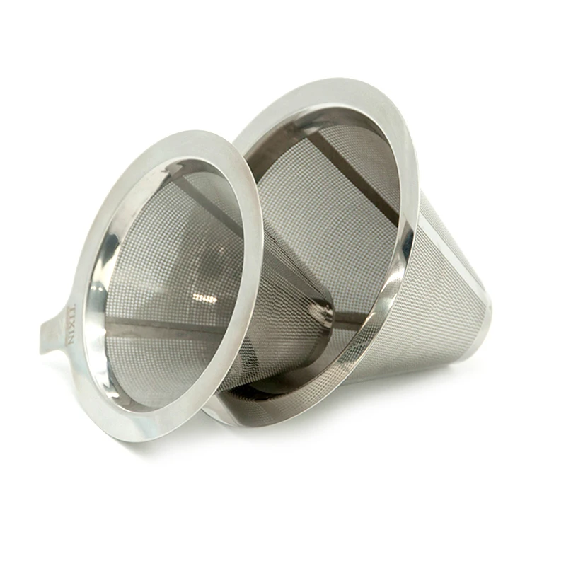 2016 New Coffee Tea Strainer Filter Stainless Steel Colander Double