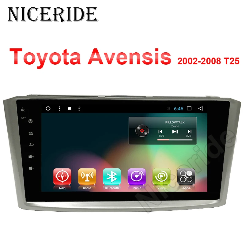 " экран Android 8,1 автомобильный dvd-плеер для Toyota Avensis 2002-2008 T25 Автомобильный gps навигатор стерео Мультимедиа авто радио головное устройство