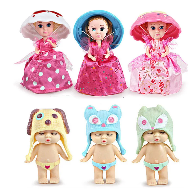 

Creative Dress Up Cake Doll Decoration Angel Sleeping Baby Decoration Beautiful Cute Cake Doll Princess Girl Gift Random Colors