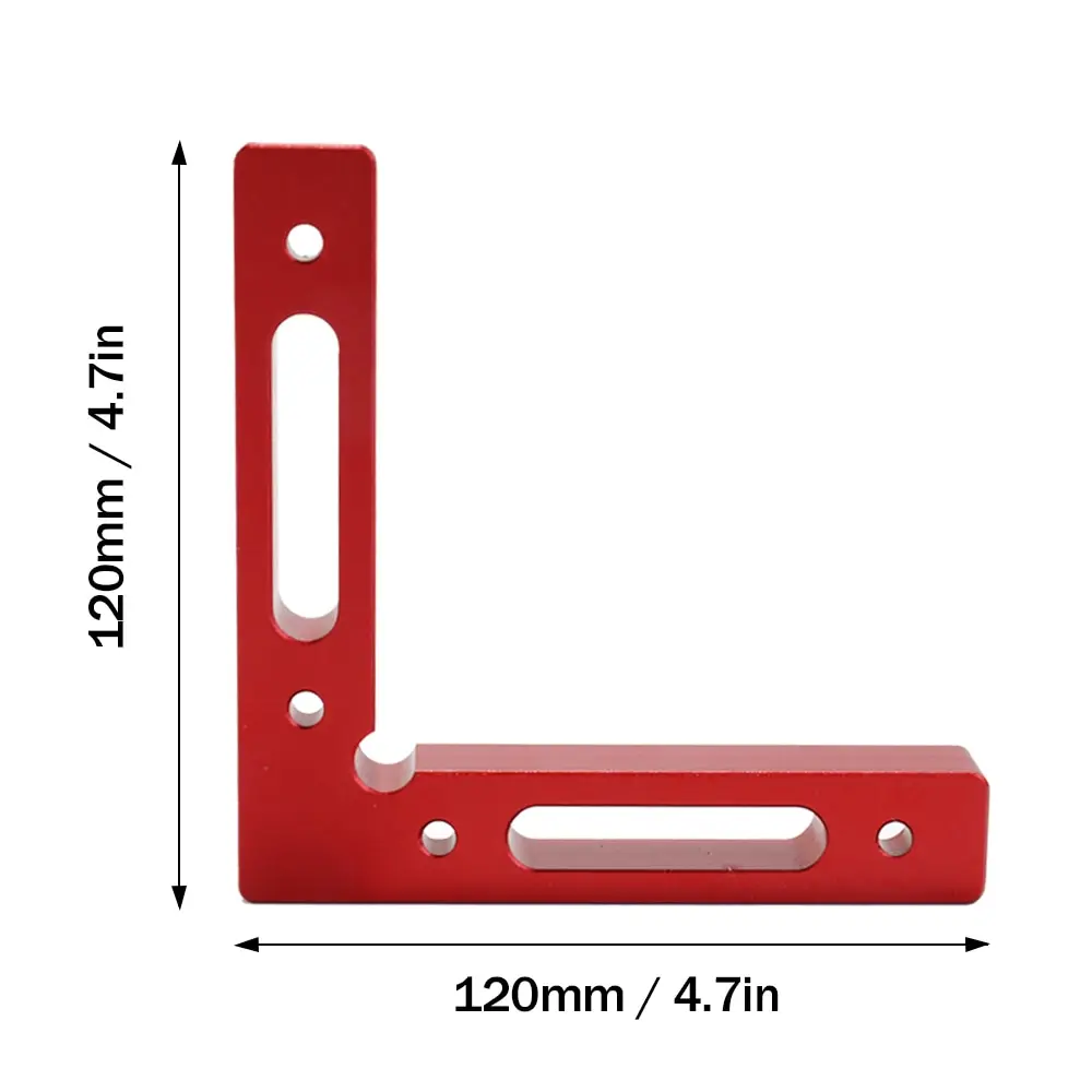 2 шт. 90 градусов позиционирования квадраты Правый Угол зажимы деревообрабатывающие столярные инструменты 120x120 мм L блок квадратный алюминиевый сплав