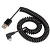 Câble Micro USB 2.0 mâle à mâle, coudé de 2m, coudé à 90 degrés, cordon de chargeur pour synchronisation de données ► Photo 2/4