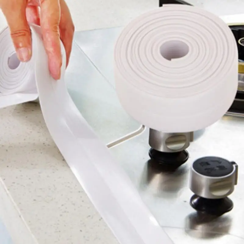 

Home Garden Mould Proofing Kitchen Bathroom Wall Sealing Waterproof Mould Adhesive Tape Tool PVC 3.2m*3.8cm