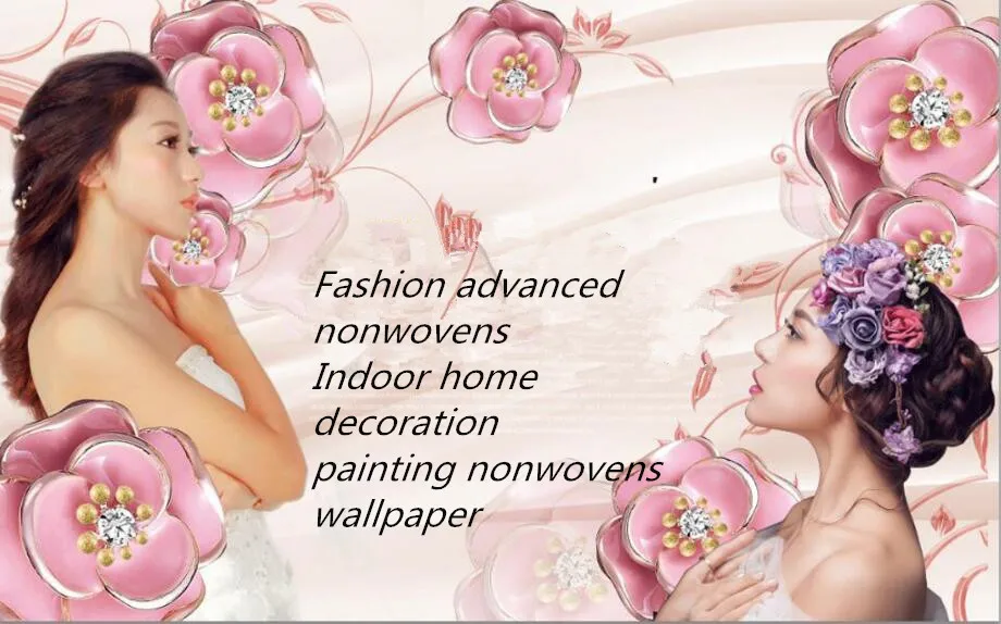 rosa, quente, quarto de crianças, não-tecido, decoração