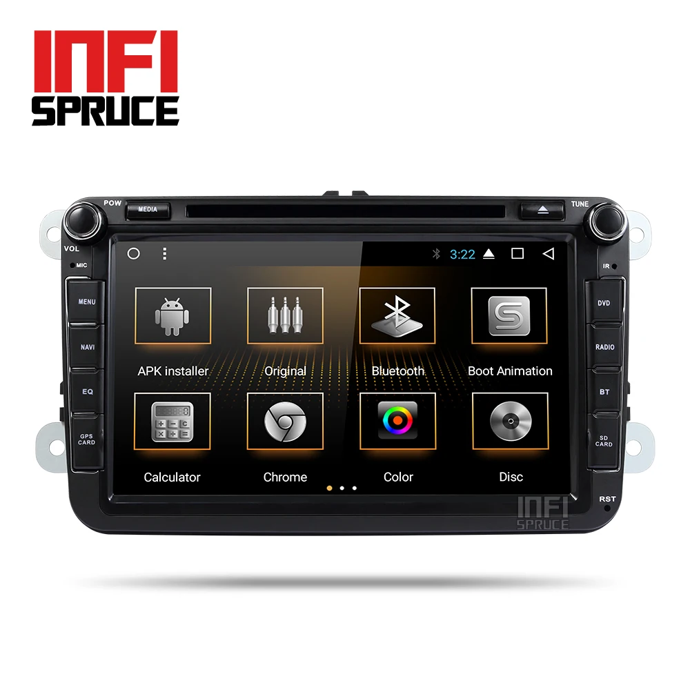 Android 7.1 Car DVD for Volkswagen SKODA GOLF 5 Golf 6 POLO PASSAT B7 T5 CC TIGUAN car gps stereo navigation player | Автомобили и
