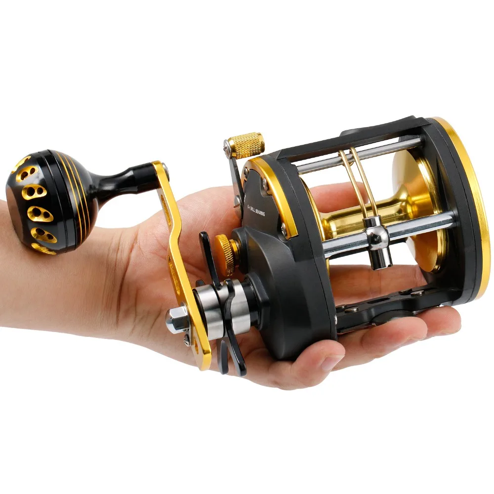 Carretel de Pesca de Água Molinetes de Pesca Sougayilang Alta Forte Corrico Salgada Mar Isco Molinete Pesca Max Arraste 30kg 6 Carretilhas de pesca