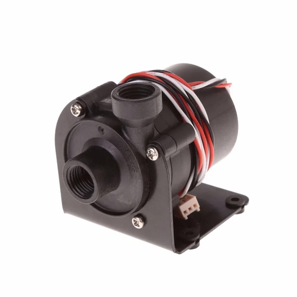 DC 12V Водяной насос 500 L/H G1/4 вход и выход с железным кронштейном аксессуары для