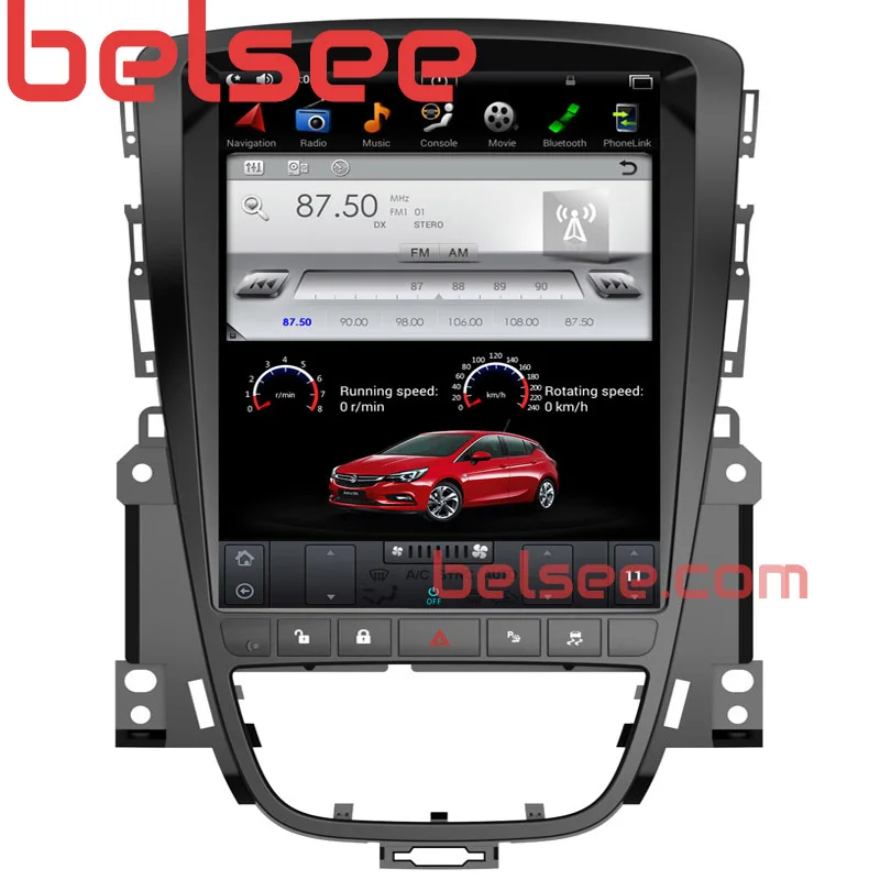 

Belsee 10.4" Tesla Style Screen Android 7.1 Multimedia Radio Car DVD GPS Navigation Stereo for Opel Vauxhall Astra J 2009-2015
