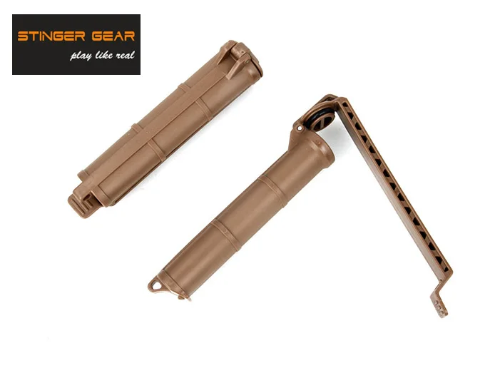 

Stinger Gear 3xCR123 Cell Vault Battery Storage Vertical Container Pouch Coyote Brown+Free shipping(STG050891)