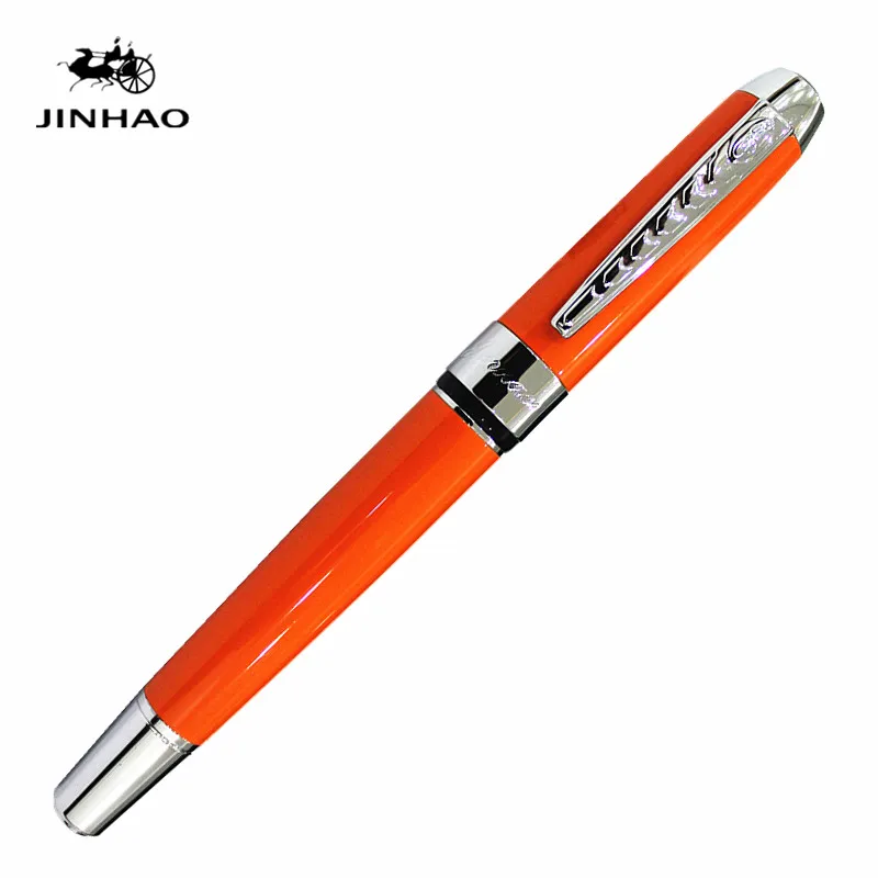 Jinhao 250, классический стиль, Золотой зажим, металлическая авторучка, роскошная подарочная ручка в деловом стиле, 0,5 мм, ручки для письма - Цвет: 8
