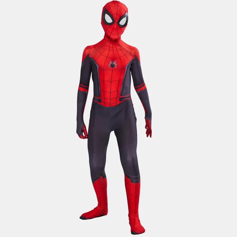 

Boys Spider-boy Far From Home Zentai Suit Halloween Cosplay Party Carnival Costume