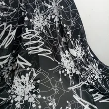 Шифоновое платье ткань цифровая печать летнее дышащее платье Ткань цветочный шифон платье ткань