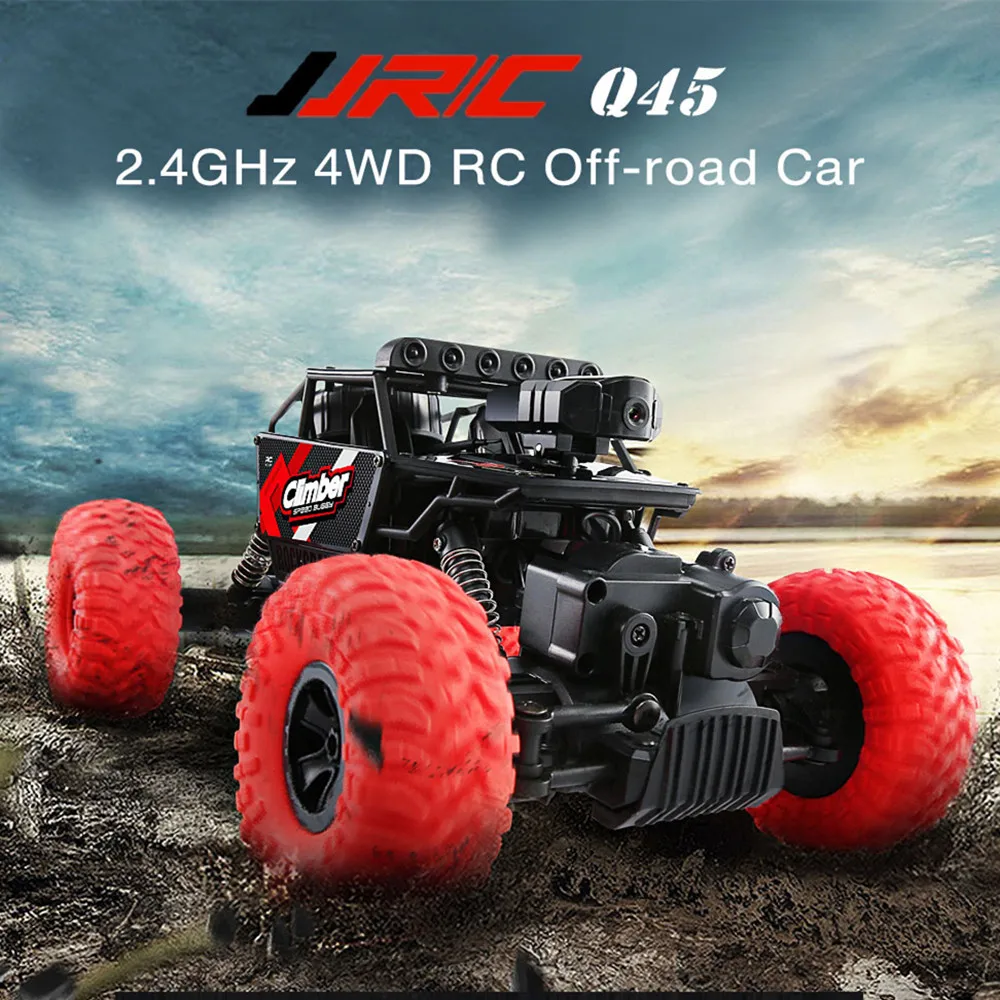 

JJRC Q45 1/18 2.4GHz 4WD RC Off-Road Car WiFi FPV 480P Camera Brushed APP Control Independent Suspension System RC Crawler Truck