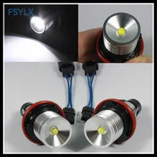 FSYLX, партиями по 5 комплектов 10 Вт Светодиодный Маркер ангельские глазки E39 Автомобильный светодиодный Фар halo кольцевая лампа для BMW E39 E53 E60 E63 E6 E65 E66 E67 светодиодный ангельские глазки