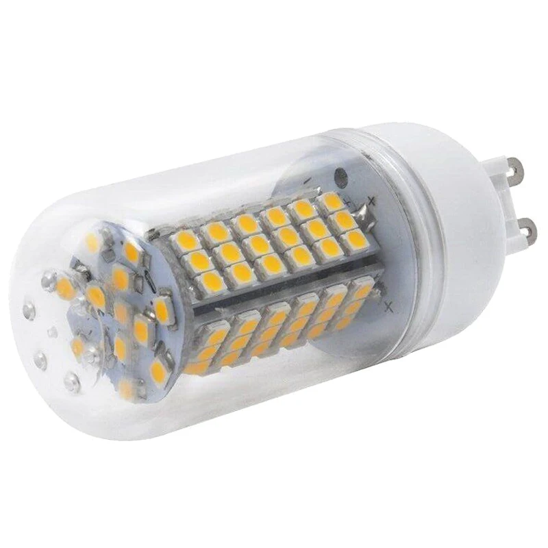 Светодиодный лампы Мощность 10 Вт разъем G9 свет Цвет теплый белый свет с абажуром