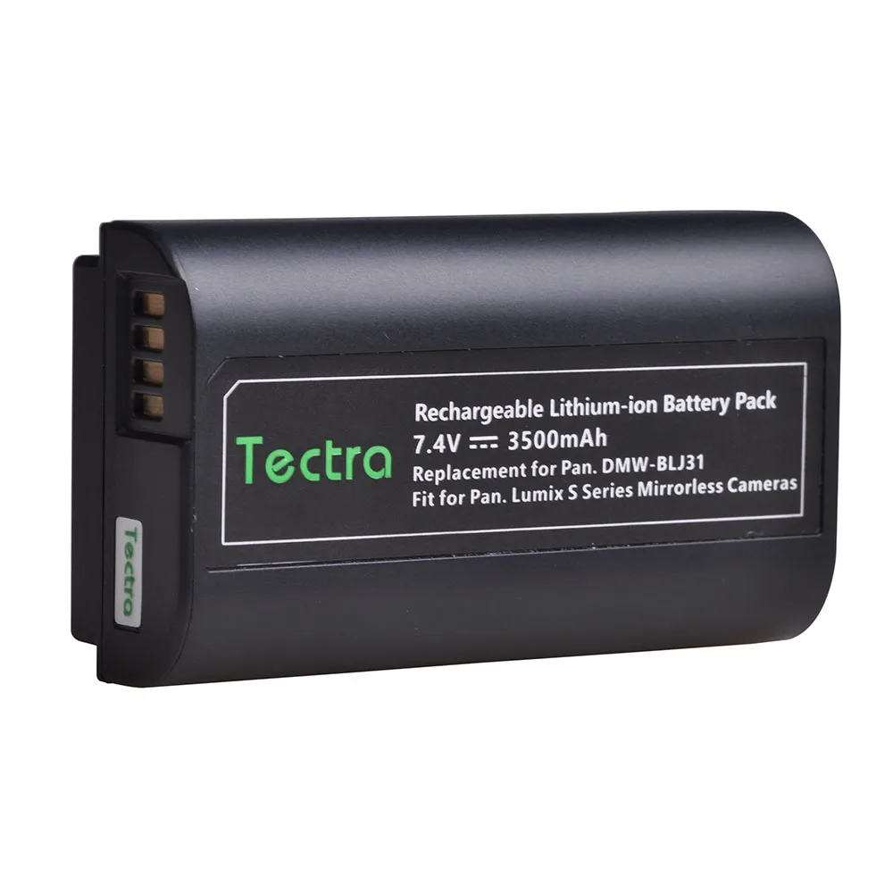 Tectra 3500mAh 1 шт. DMW-BLJ31 DMWBLJ3 BLJ31 литий-ионный аккумулятор для Panasonic LUMIX S1, S1R, S1H беззеркальных камер