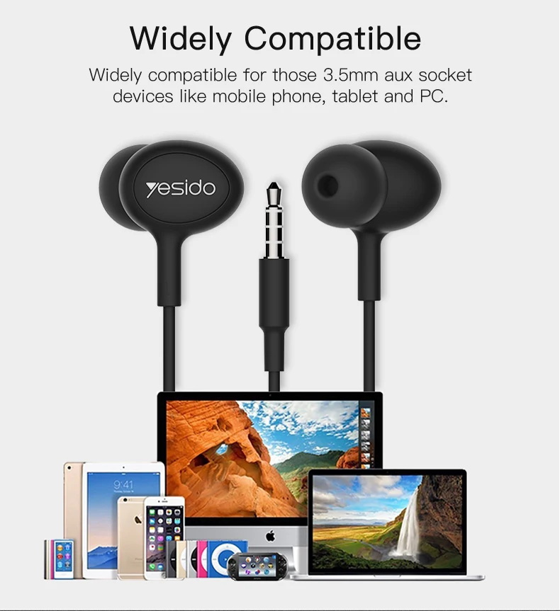 Bass Sound Wired Earphone Headphone With Microphone Headphone (9)