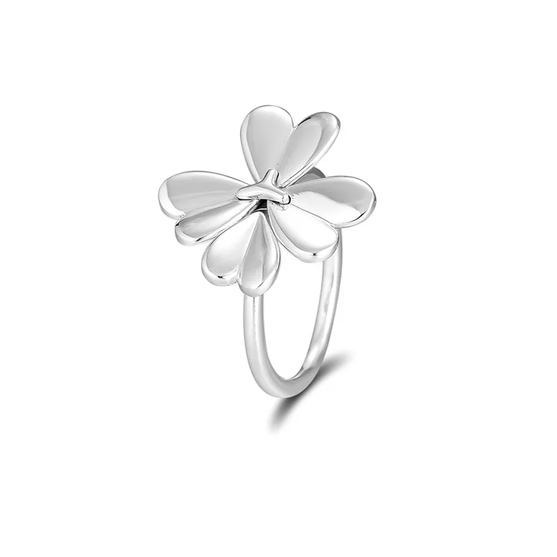 

Lucky Clover Women Rings European Style 925 Sterling Silver Rings Jewelry for Engagement 2019 New Spring Silver Rings Girls Gift
