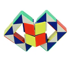 24 блока змея волшебный куб Твист Головоломка Скорость Волшебная линейка 3D змея образовательные игрушки для детей игрушки рождественские