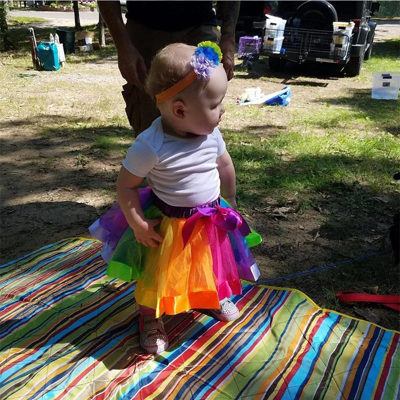 Rainbow Dress Children Girls Clothes Tutu Dresses for Kids Party Colorful Tulle Child Halloween Christmas Costume Acting Dancing (6)