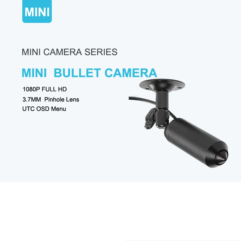 

1080P 4 IN 1 Super Mini Bullet CCTV Camera AHD/CVI/TVI/CVBS Outdoor 3.7mm Lens Waterproof Security CCTV Mini Camera