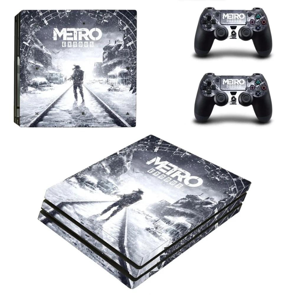 Metro Exodus PS4 Pro кожи наклейки для Sony PlayStation 4 консоли и 2 контроллеры настенные