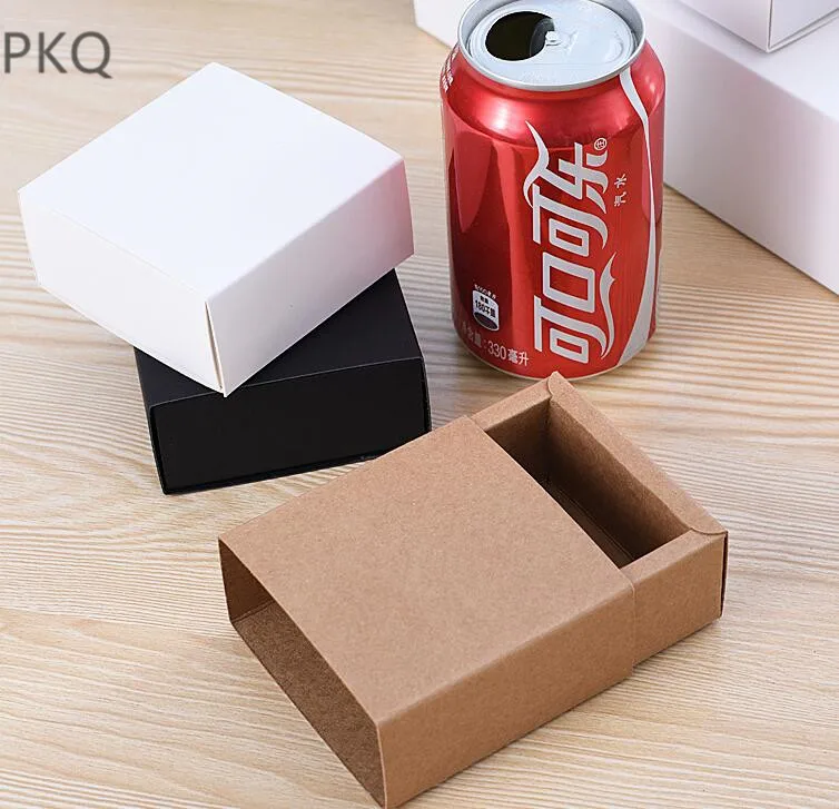 10 шт крафт-бумага картонная коробка большая подарочная коробка черно-белая подарочная коробка картонная бумажная коробка большой ящик упаковочная коробка косметическая упаковка