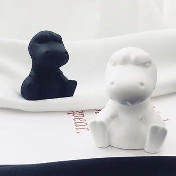 

3D Cute Dinosaur Shape Silicone Mold Suit for making aroma plaster Gypsum Concrete Clay crafts gift scented candle Handmade mold