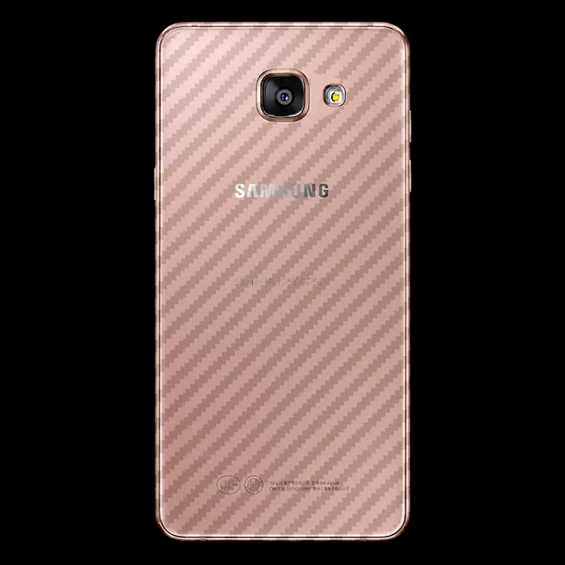 

2 Pcs/lot Carbon Fiber Sticker For Samsung Galaxy A3 A5 A7 2016 2017 A310 A10 A710 A320 A520 A720 Protective flim Skin Case
