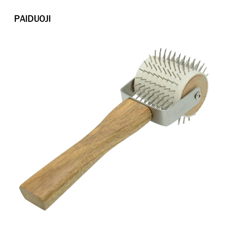 

Rolling Needle Woodeb Wheel sampler roller type propolis collector Beekeeping tool
