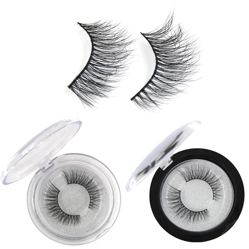 

YOKPN Charm Mink 3D Hair Curl Eyelashes Natural Soft Long Lashes Volume Reusable Eye Lashes Real Mink Fur False Eyelash 1 Pair