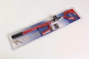 

Retractable Car Steering Wheel Lock Security Anti-Theft Clutch Lock Retractable Brake Lock Car Protection T-lock With Two Keys