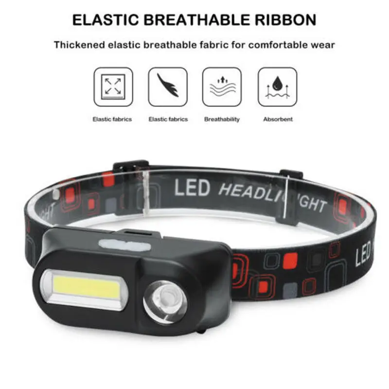 

Rechargeable LED Headlamps Headlight LED Head Lamp Flashlight USB 18650 Far Head Torch Emergency Light LED Headlights Night Lamp