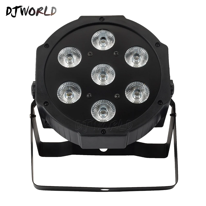 Скидка 10 шт./лот LED Par Light 7x18 Вт RGBWA + UV 6IN1 dmx in/out move plug Wash Effect Lights Sound and professional lighting |