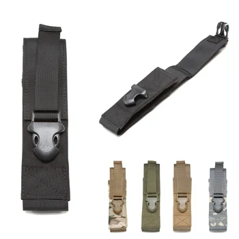 

5 Colors 1000D Nylon Flashlight Molle Pouch Molle System Military Accessories Airsoft Hunting Tool Durable Pouch Molle Clip