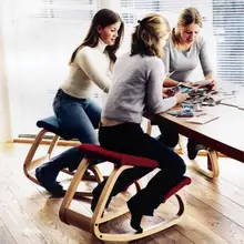 SUFEILE Home Office Furniture Original Ergonomic Kneeling Chair Stool Ergonomic Rocking Wooden Kneeling Computer Posture Chair