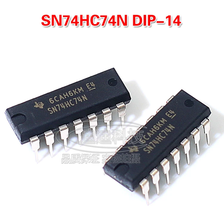 

Новый оригинальный SN74HC74N DIP-14 band reset положительный триггер двойные D шлепанцы