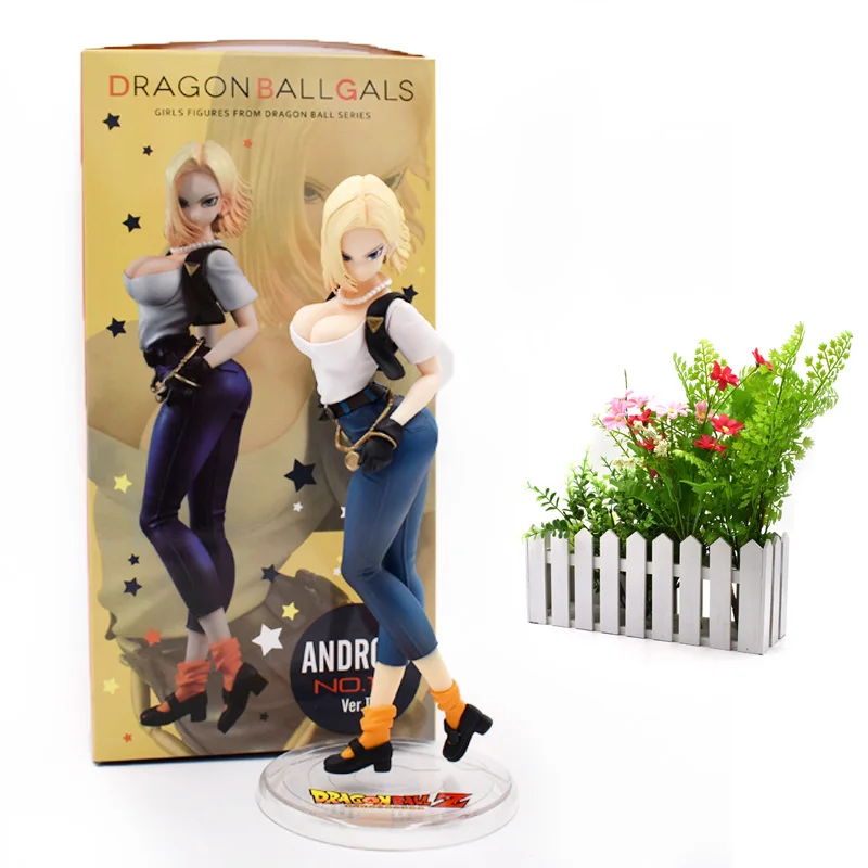 Аниме Dragon Ball Z ANDROID NO 18 лазурит фигурка ПВХ фигурка игрушка Галс сексуальная девушка Коллекционная модель Отличный подарок на день рождения