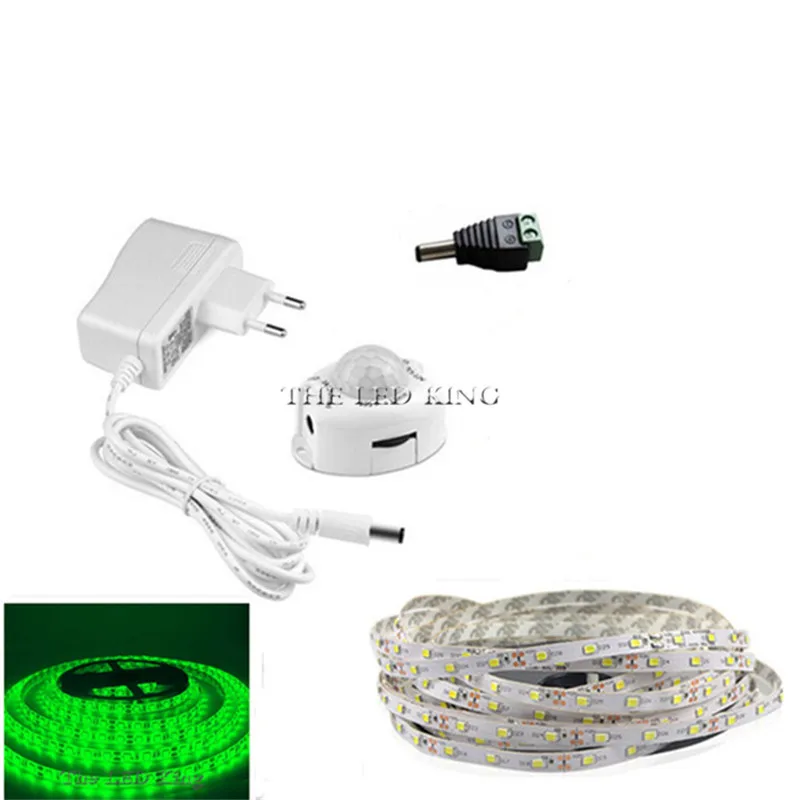 DC 12 В PIR датчик движения светодиодный светильник для шкафа 1 м 2 3 SMD 2835 Светодиодный