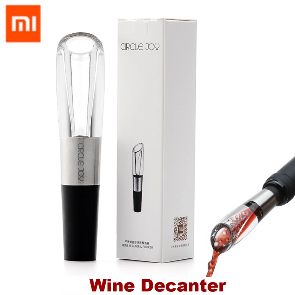 

Xiaomi Mijia Wine Decanter Circle Joy Stainless Steel Fast Decanter Wine Decanter Xiaomi smart home