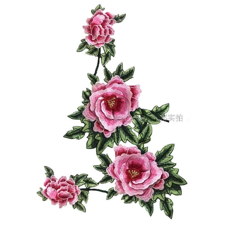 

Big Size 3D Patches Embroidered Sew On Patch For Clothing Jacket Applique DIY Accessory