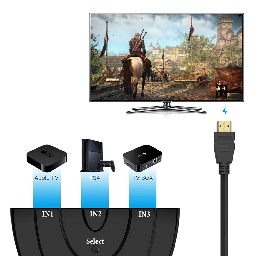 Высокое качество 3 HDMI в и 1 HDMI разветвитель адаптер Авто/ручной коммутатор кабельный концентратор 1080 P для ПК DVD HD ТВ