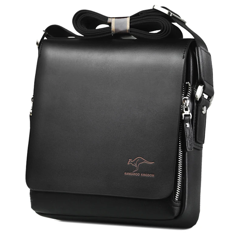  New Kangaroo Luxury Brand Men's Messenger Bag Vintage Leather Shoulder Bag For Men Handsome Casual  - 32965490125