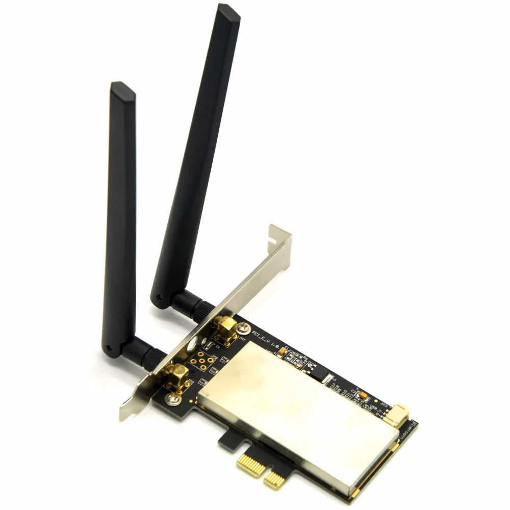 Половинный размер мини PCi-E к PCi-E беспроводной WiFi конвертер адаптер 1X/4X/8X/16X PCIe Настольный ПК PCi Express адаптер+ Bluetooth кабель