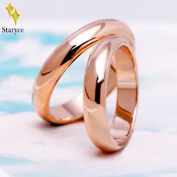 STARYYEE Классический 18 К розового золота обручальные кольца для Для женщин Для мужчин пара Юбилей Обручение группа вечерние ювелирных