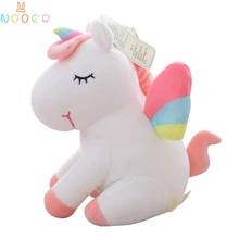 Nooer 25/45/55cm Soft Unicorn Stuffed Animals Baby Doll Unicorn Plush Toy Kids Toy Best Gift For Children 