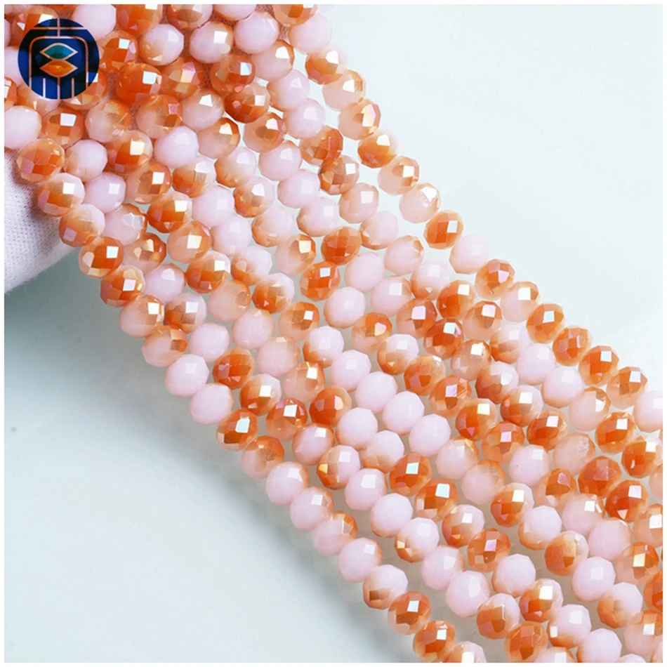 

JuleeCrystal 2mm 3mm Faceted Rondelle Beads Austria Glass Beads Loose Spacer Beads for Jewelry Making