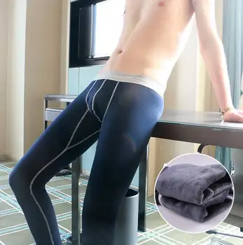 

Fashion high quality cotton thermal underwear men's long johns winter underwear plus velvet men underwear elasticity leggings