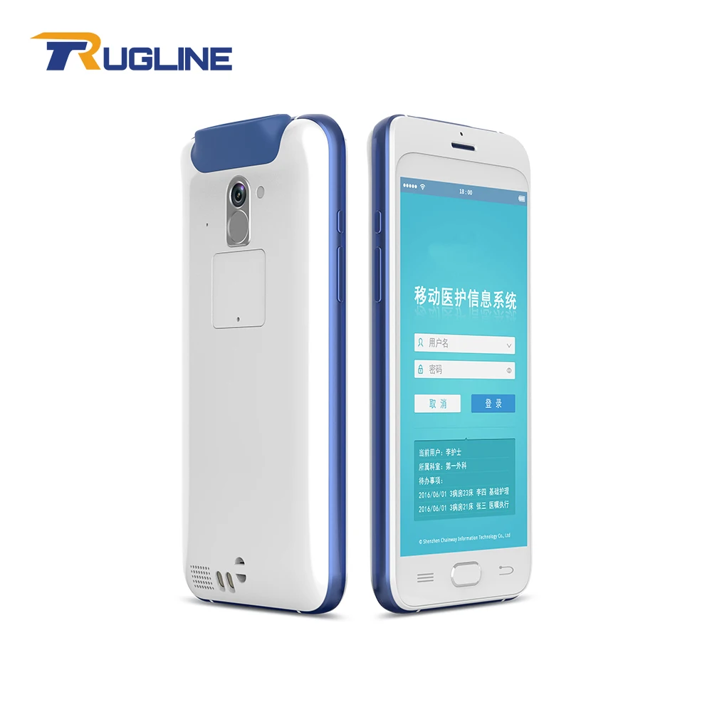  New Arrival Android 6.0 Logistic Mobile Computer Healthcare PDA With Barcode Scanner Fingerprint Re
