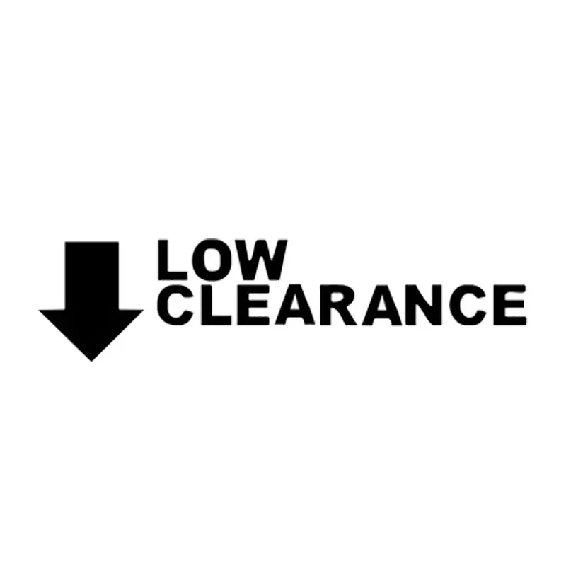 16 2cm 4cm Car Styling Low Clearance Funny Text Vinyl Car Stickers