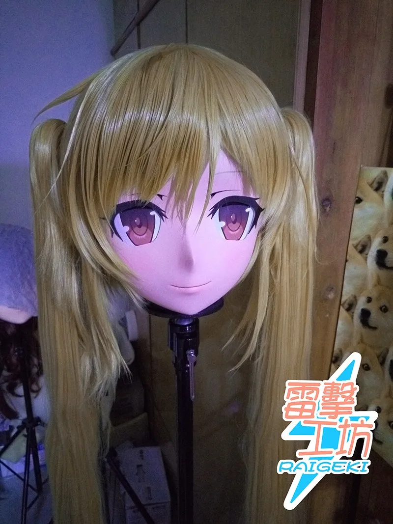 

(KM91842)Top Quality Handmade Female Resin Full Head Cosplay Japanese Role Play Murasame Anime Kigurumi Mask Crossdresser Doll